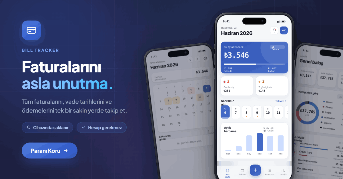 DueMind - Bill Tracker uygulamasını App Store'da indirin
